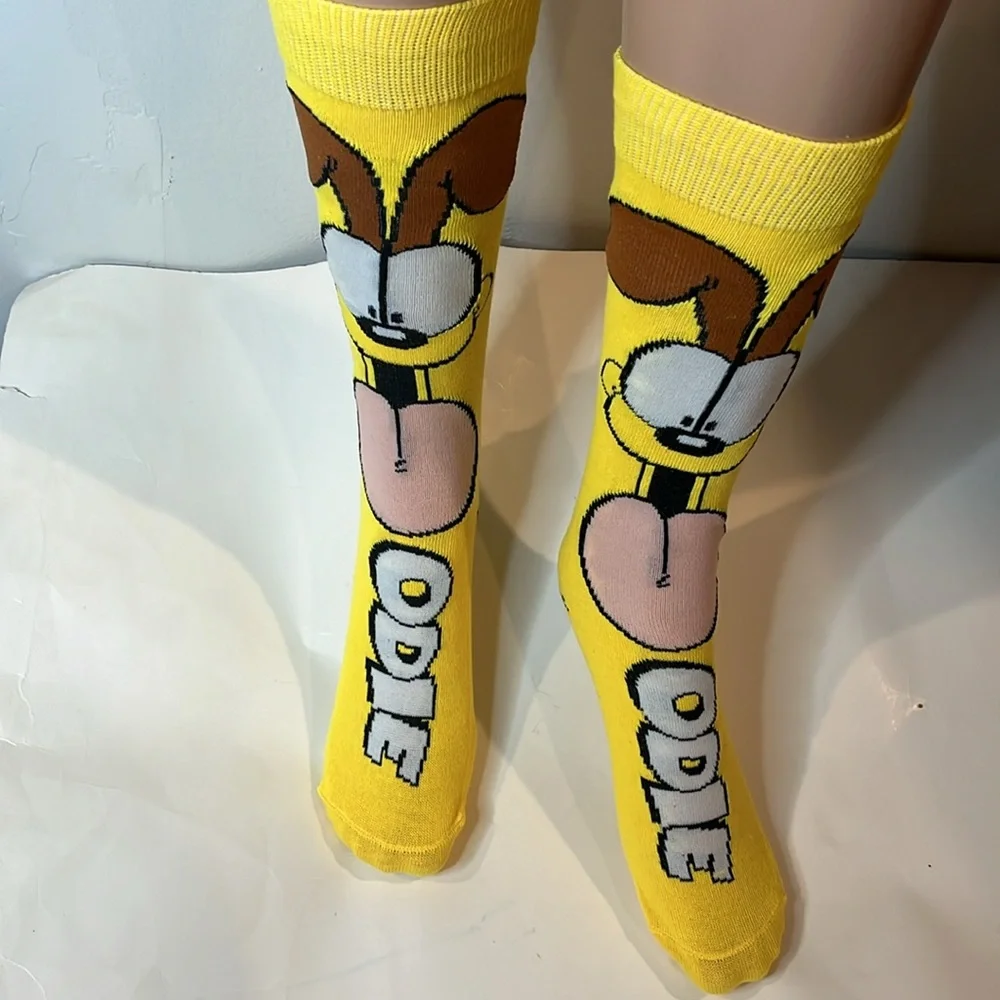 Garfield Character Odie The Dog Cotton Unisex Socks - Picture 8 of 8